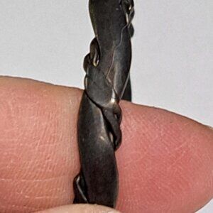 braided vine designed on silver bracelet